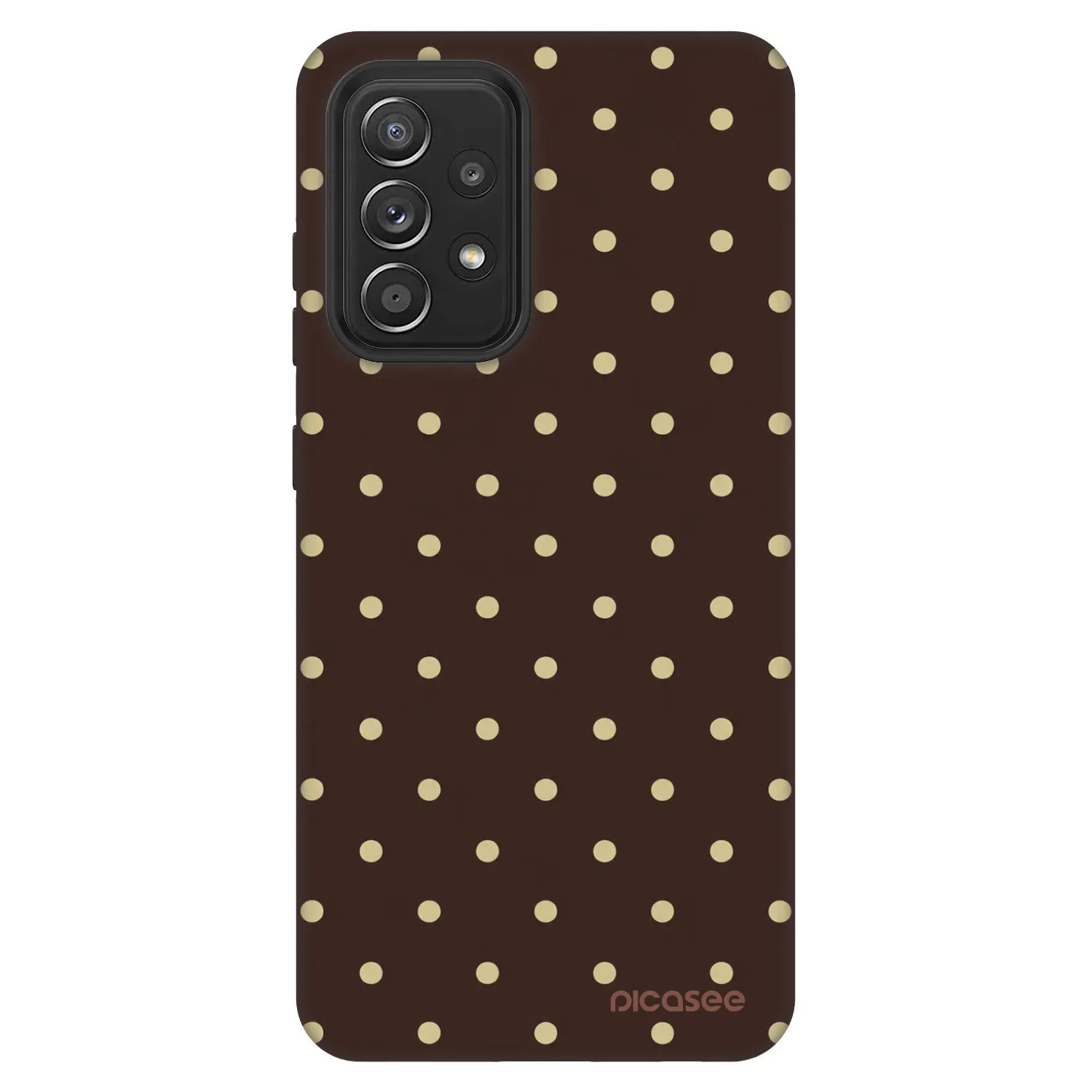 Picasee Fashion Case für Samsung Galaxy A52 5G A525F - Vanilla Dots & Chocolate