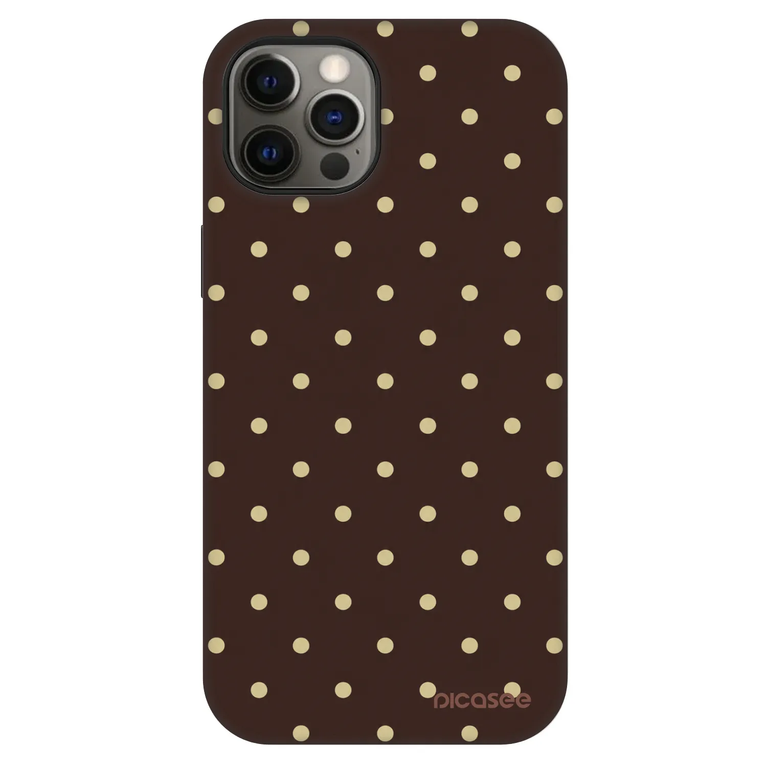 Picasee Fashion Case MagSafe für Apple iPhone 12 - Vanilla Dots & Chocolate