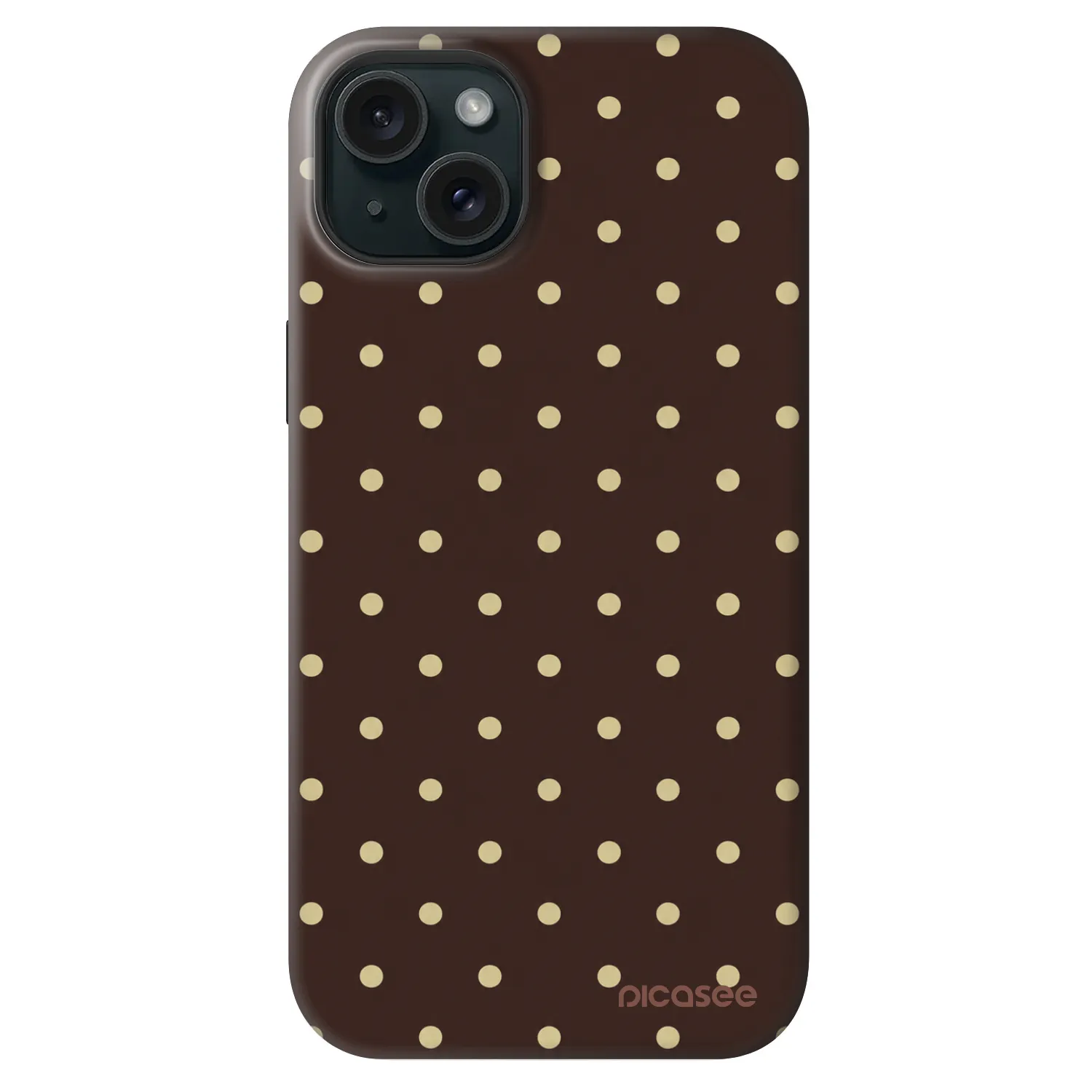 Picasee Fashion Case MagSafe für Apple iPhone 14 Plus - Vanilla Dots & Chocolate