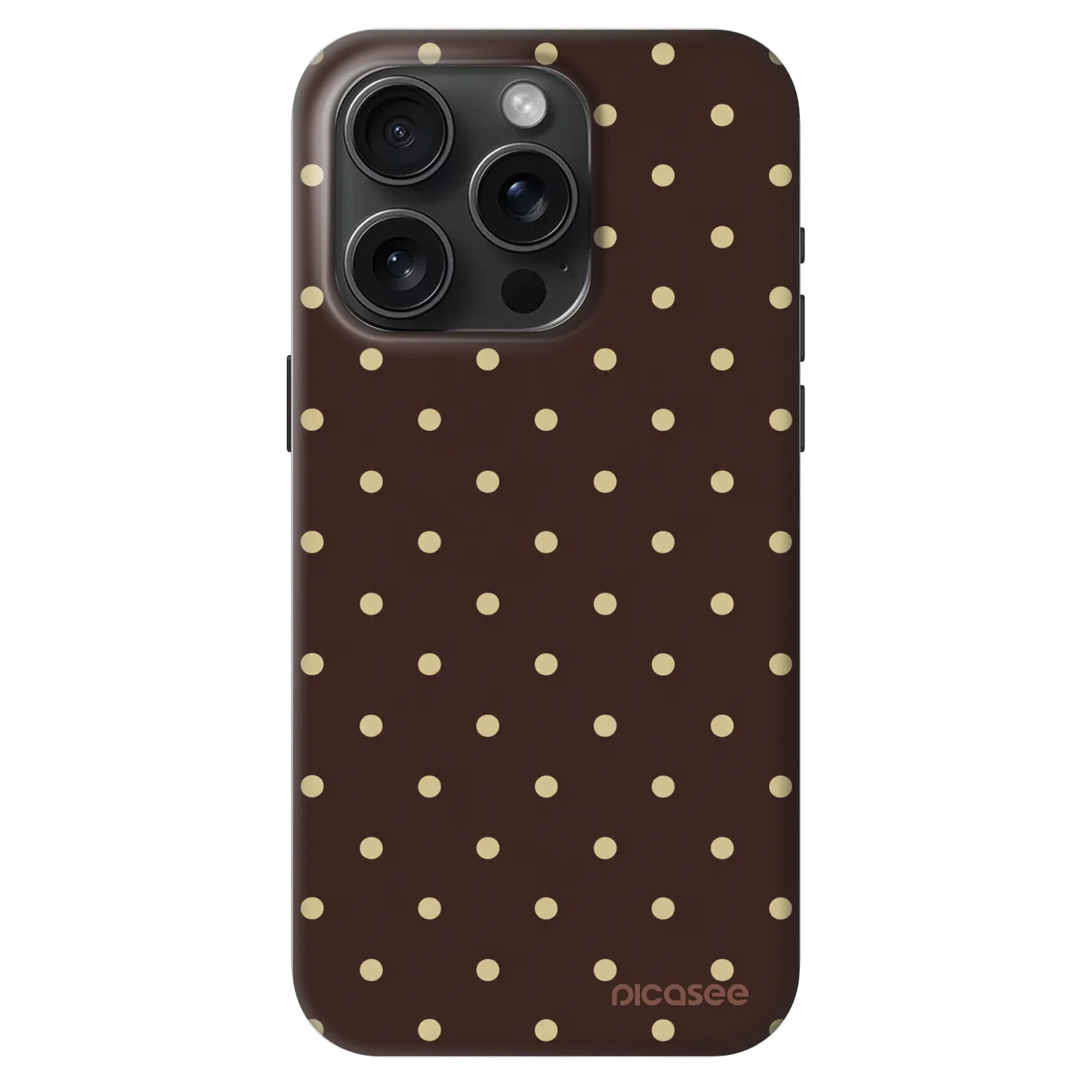 Picasee Fashion Case MagSafe für Apple iPhone 15 Pro - Vanilla Dots & Chocolate