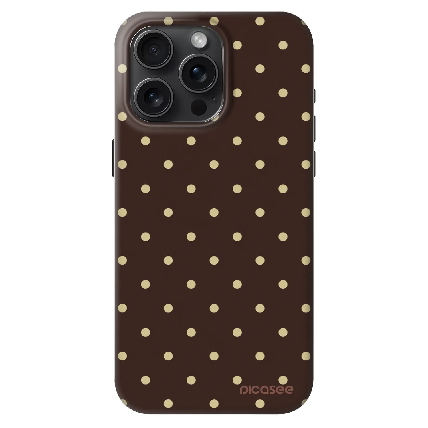 Picasee Fashion Case MagSafe für Apple iPhone 15 Pro Max - Vanilla Dots & Chocolate