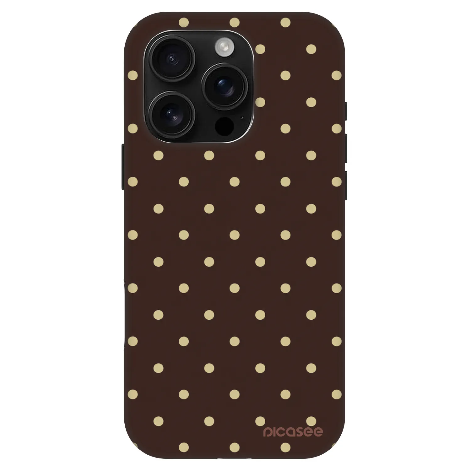 Picasee Fashion Case MagSafe für Apple iPhone 16 Pro - Vanilla Dots & Chocolate