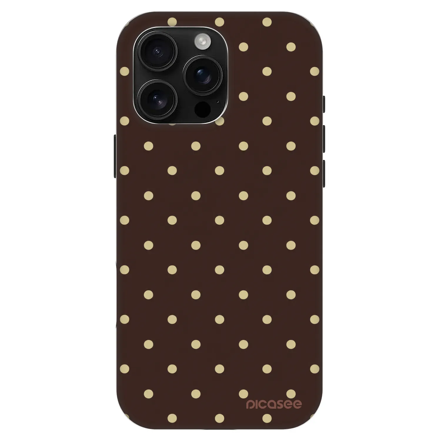 Picasee Fashion Case MagSafe für Apple iPhone 16 Pro Max - Vanilla Dots & Chocolate