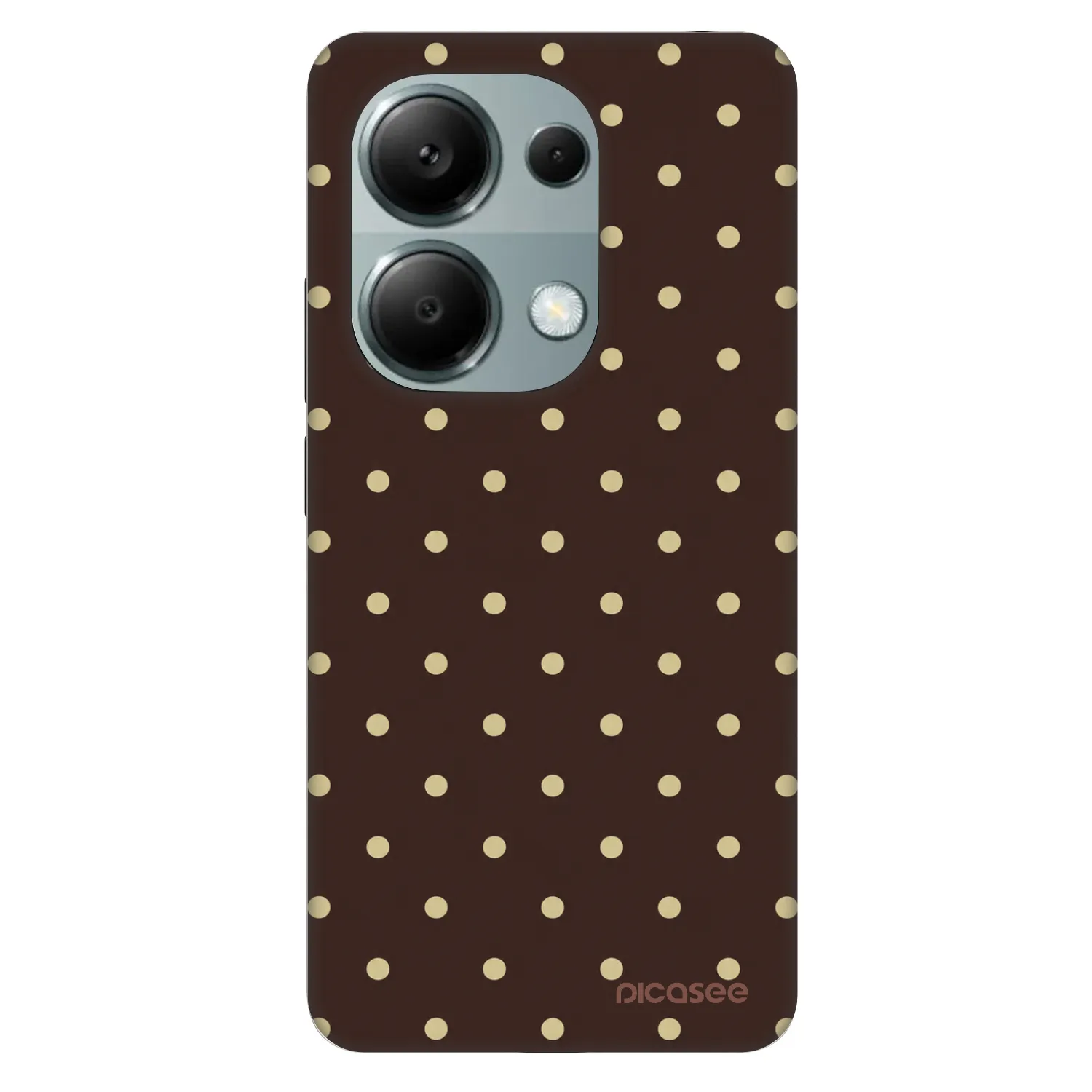 Picasee Fashion Case für Xiaomi Redmi Note 13 Pro 4G - Vanilla Dots & Chocolate
