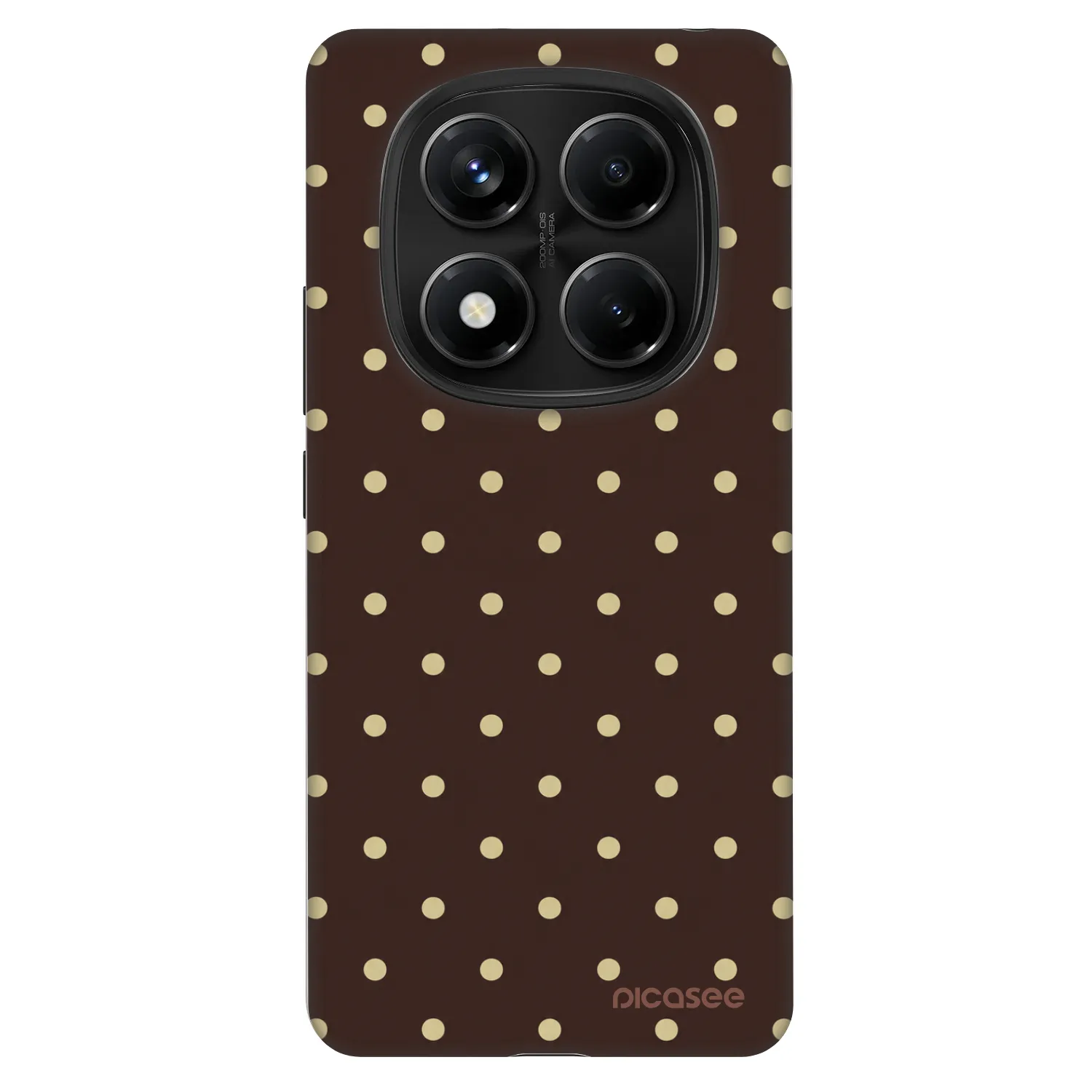 Picasee Fashion Case für Xiaomi Redmi Note 14 Pro 4G - Vanilla Dots & Chocolate