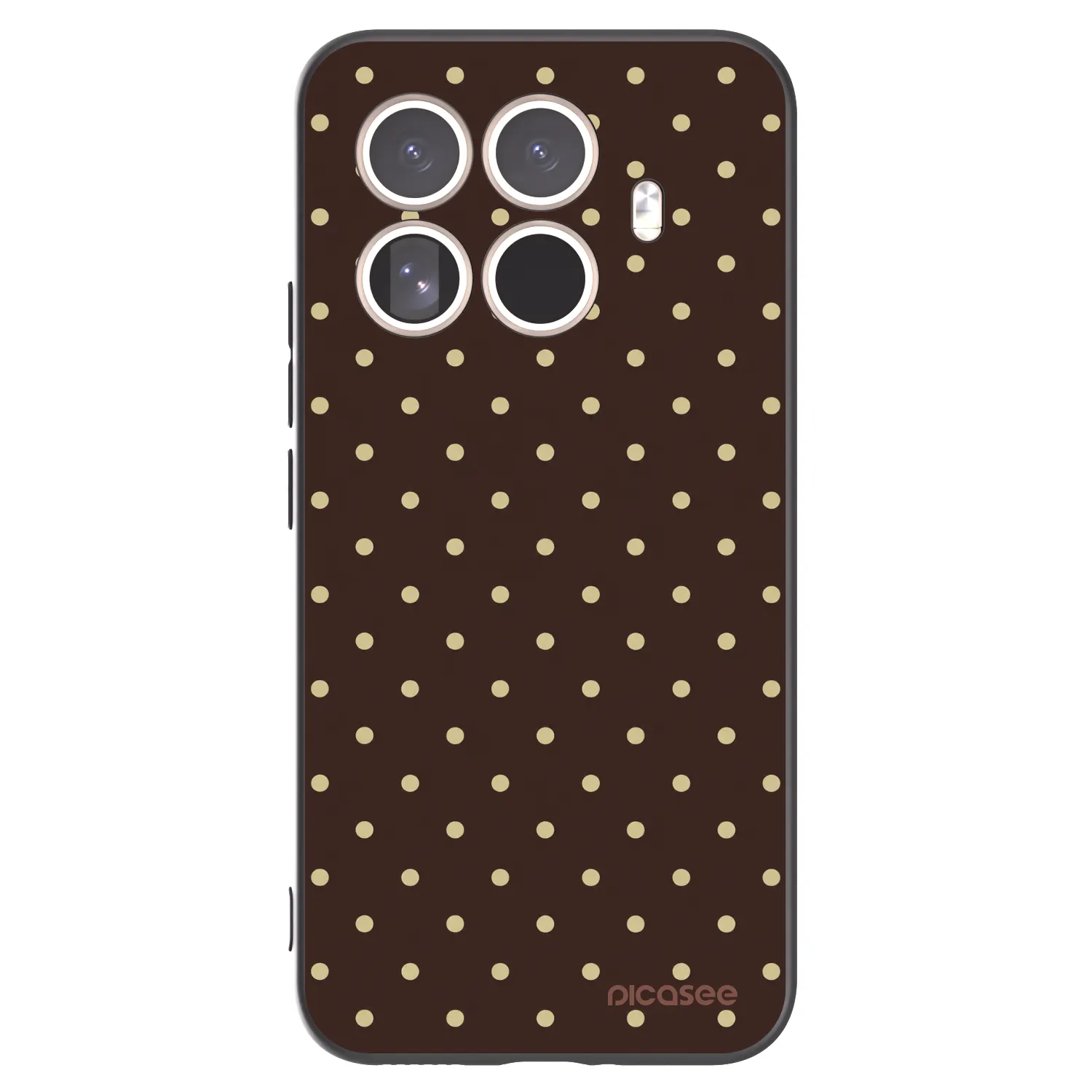 Picasee Xiaomi 15T Pro Hülle - Schwarzes Silikon - Vanilla Dots & Chocolate