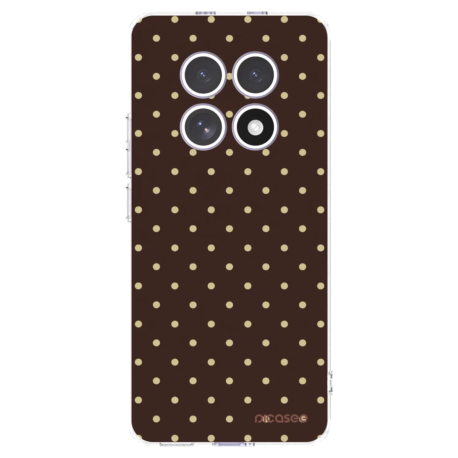 Picasee Xiaomi Redmi Note 15 4G Hülle - Transparentes Silikon - Vanilla Dots & Chocolate