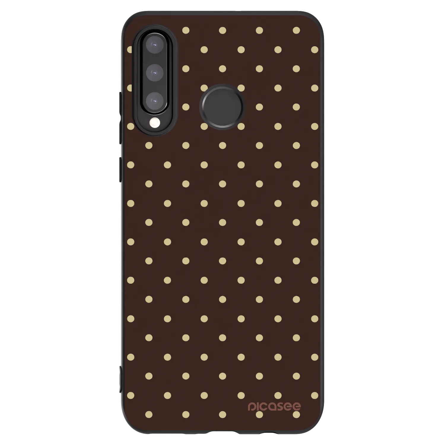 Picasee Huawei P30 Lite Hülle - Schwarzes Silikon - Vanilla Dots & Chocolate