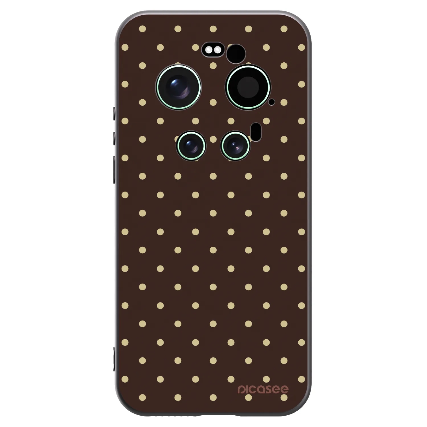 Picasee Xiaomi 17 Ultra Hülle - Schwarzes Silikon - Vanilla Dots & Chocolate