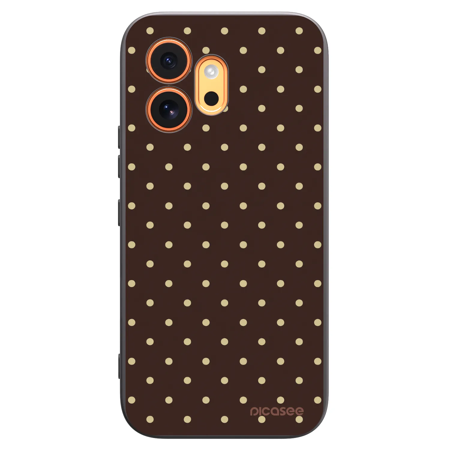 Picasee Honor 600 Hülle - Schwarzes Silikon - Vanilla Dots & Chocolate