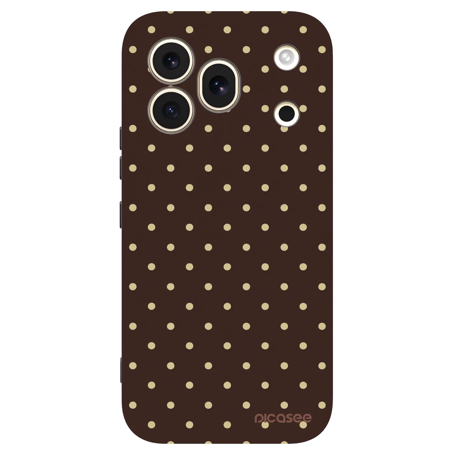 Picasee Honor 600 Pro Hülle - Schwarzes Silikon - Vanilla Dots & Chocolate