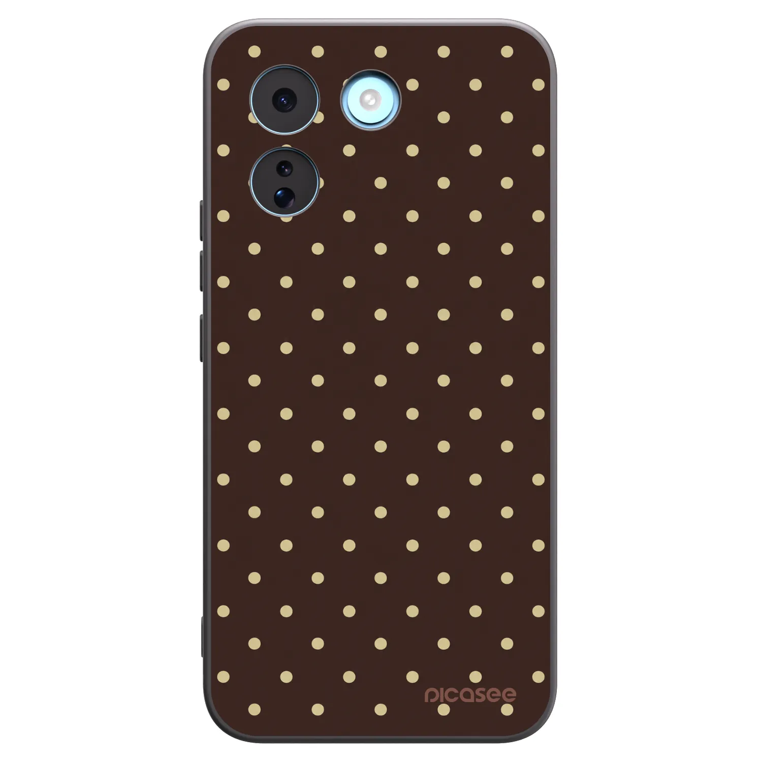 Picasee Xiaomi Redmi Note 17 Pro MAX 5G Hülle - Schwarzes Silikon - Vanilla Dots & Chocolate