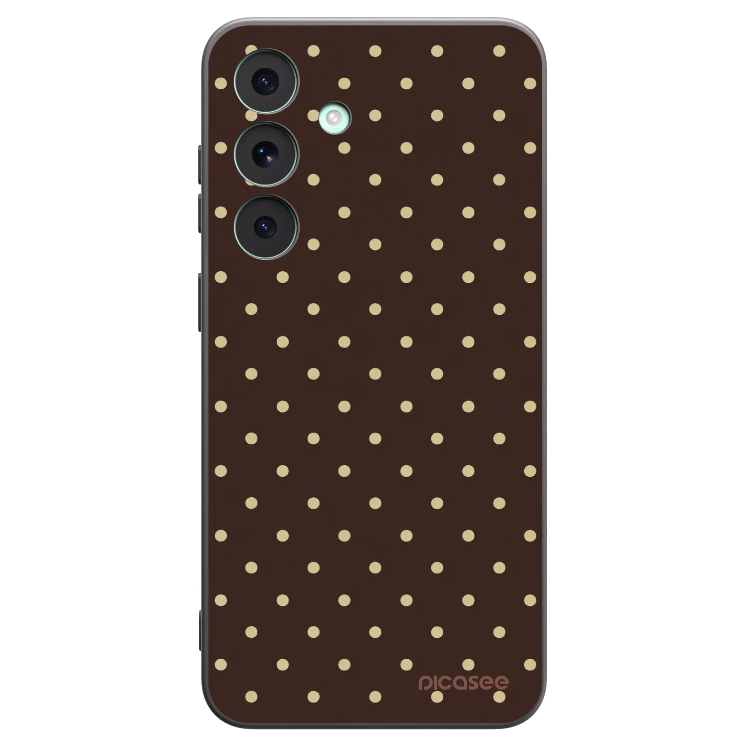 Picasee Samsung Galaxy S26 FE Hülle - Schwarzes Silikon - Vanilla Dots & Chocolate