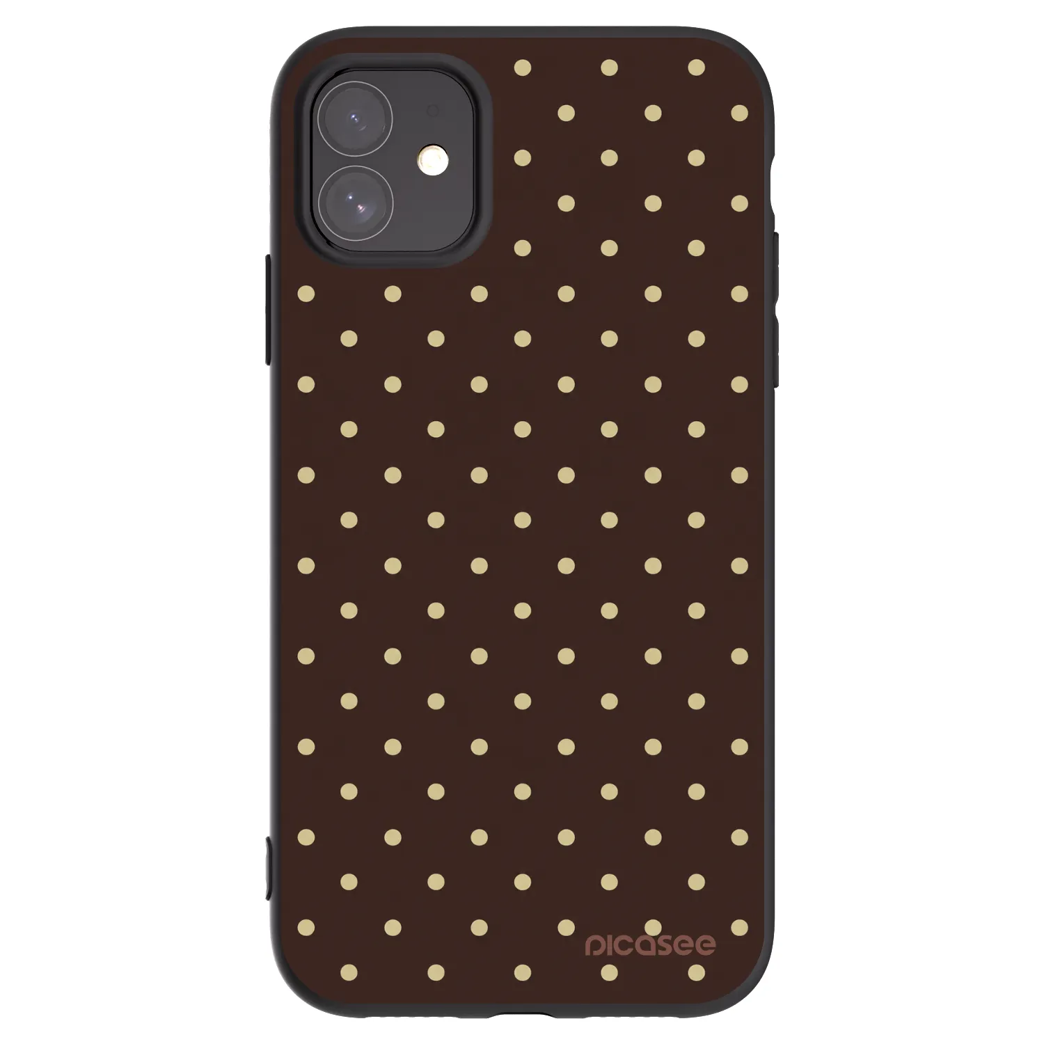 Picasee Apple iPhone 11 Hülle - Schwarzes Silikon - Vanilla Dots & Chocolate