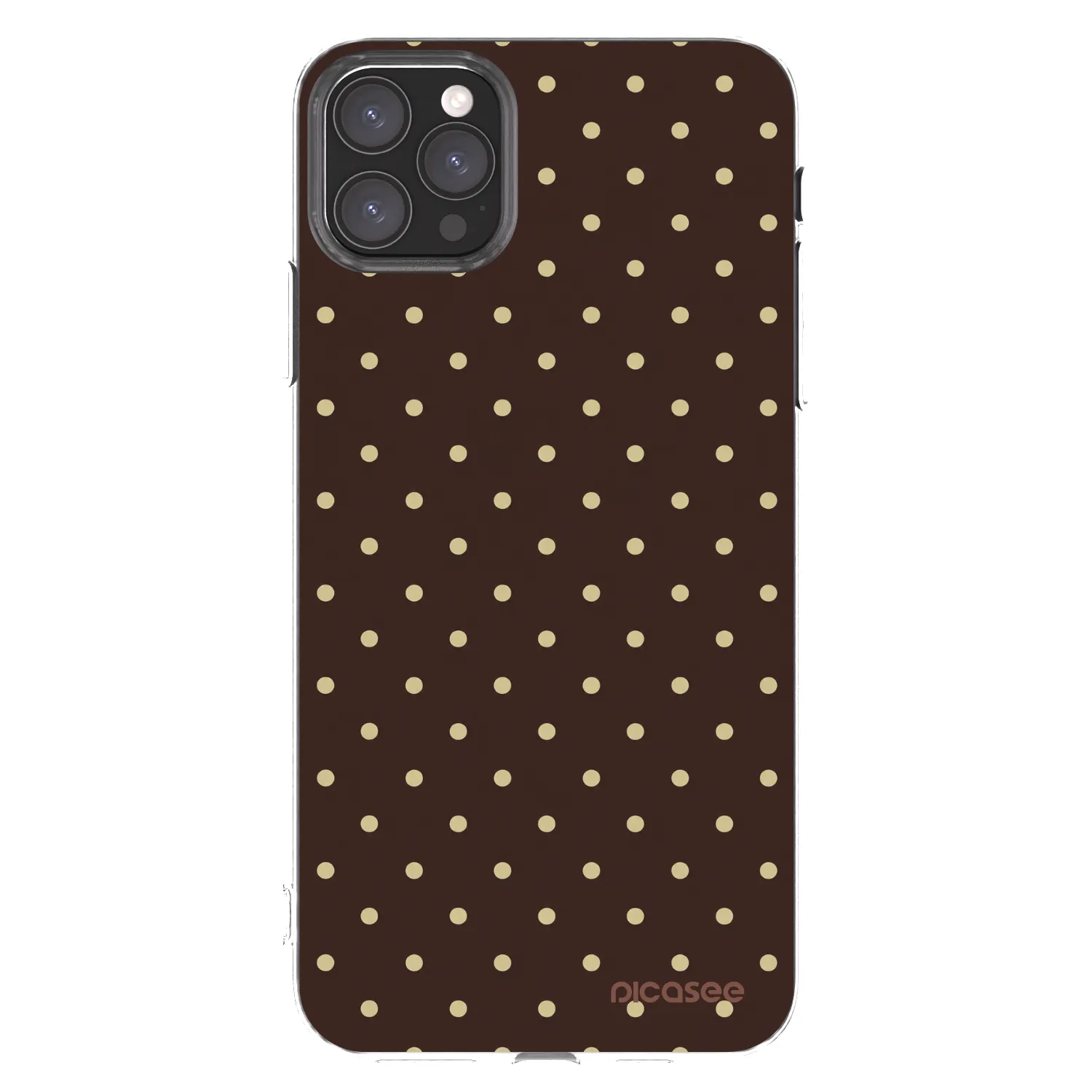 Picasee Apple iPhone 11 Pro Max Hülle - Transparentes Silikon - Vanilla Dots & Chocolate