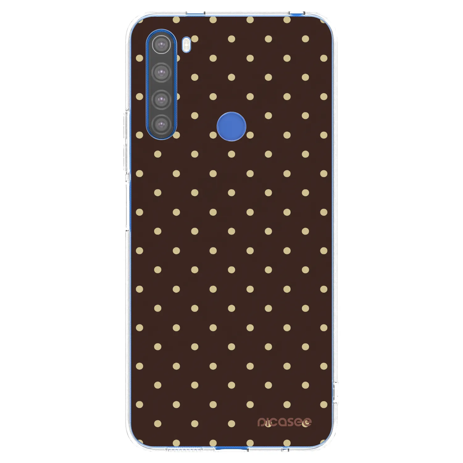 Picasee Xiaomi Redmi Note 8T Hülle - Transparentes Silikon - Vanilla Dots & Chocolate