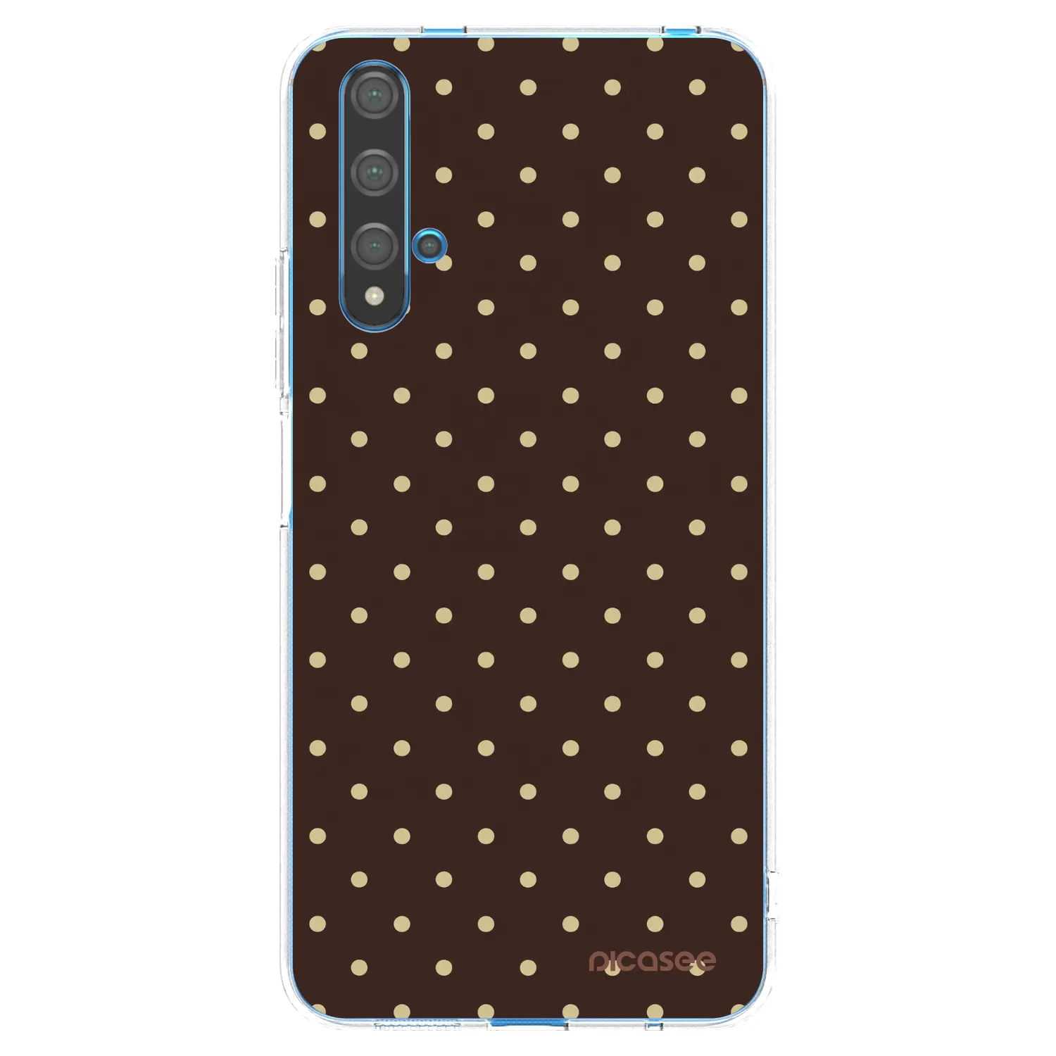 Picasee Huawei Nova 5T Hülle - Transparentes Silikon - Vanilla Dots & Chocolate