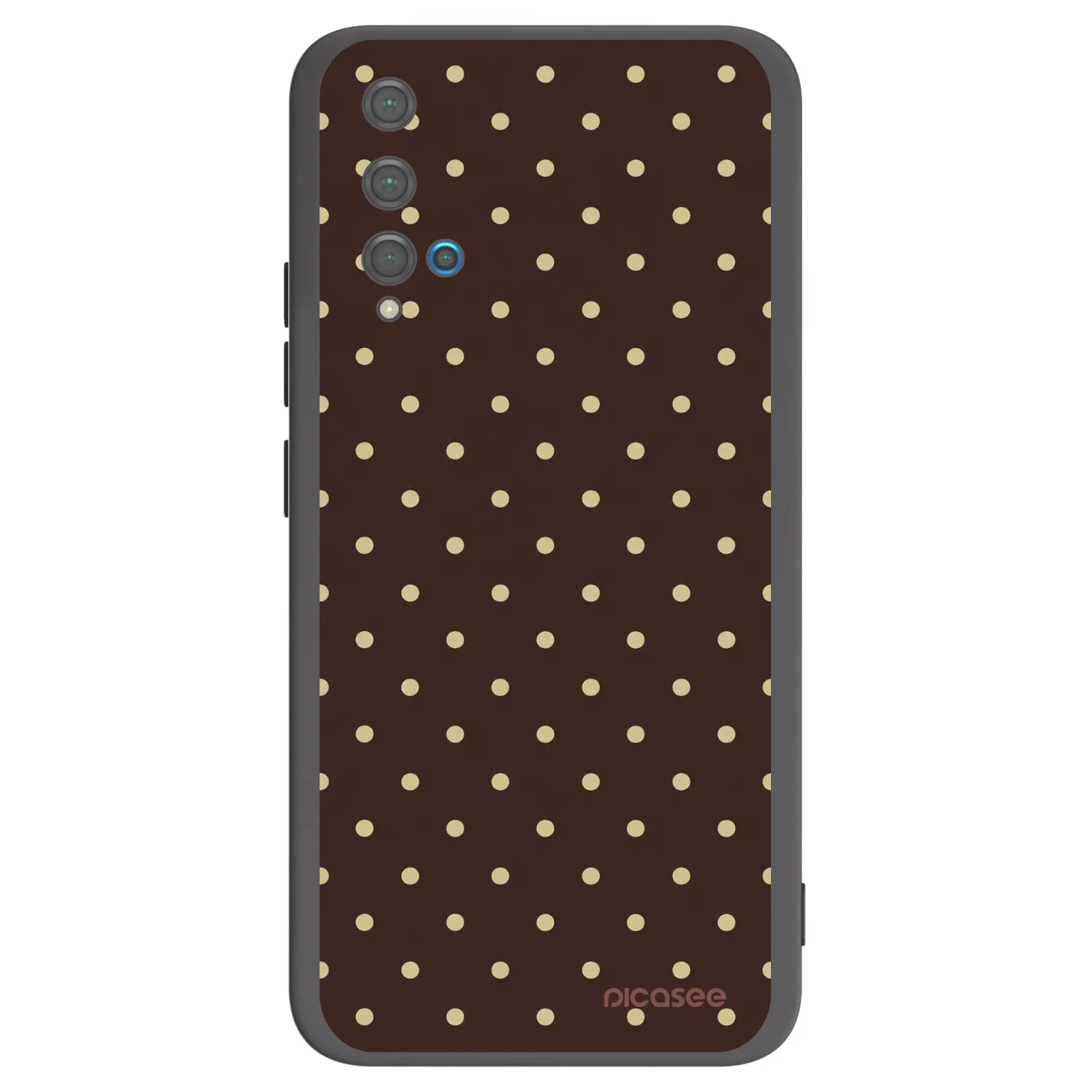 Picasee Huawei Nova 5T Hülle - Schwarzes Silikon - Vanilla Dots & Chocolate