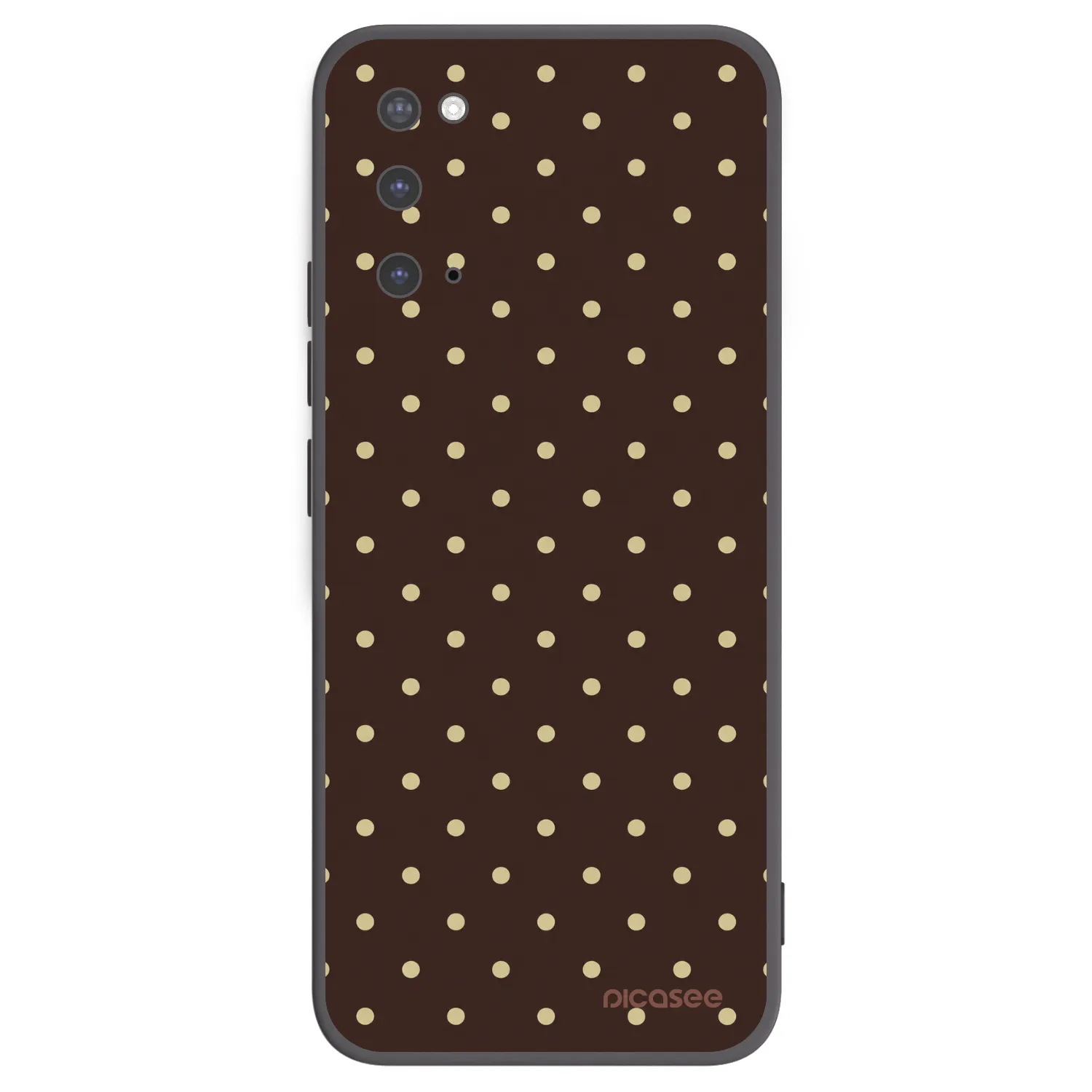 Picasee Samsung Galaxy S20 G980F Hülle - Schwarzes Silikon - Vanilla Dots & Chocolate