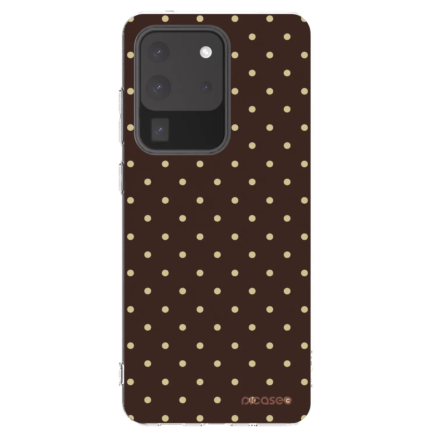 Picasee Samsung Galaxy S20 Ultra 5G G988F Hülle - Transparentes Silikon - Vanilla Dots & Chocolate