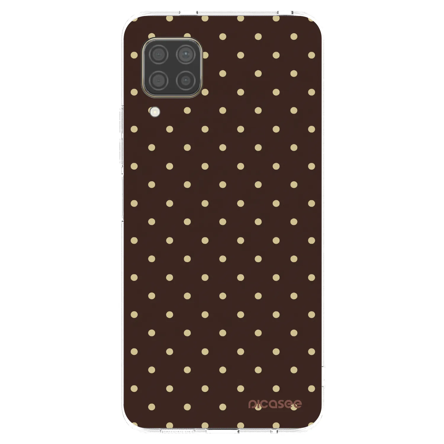 Picasee Huawei P40 Lite Hülle - Transparentes Silikon - Vanilla Dots & Chocolate
