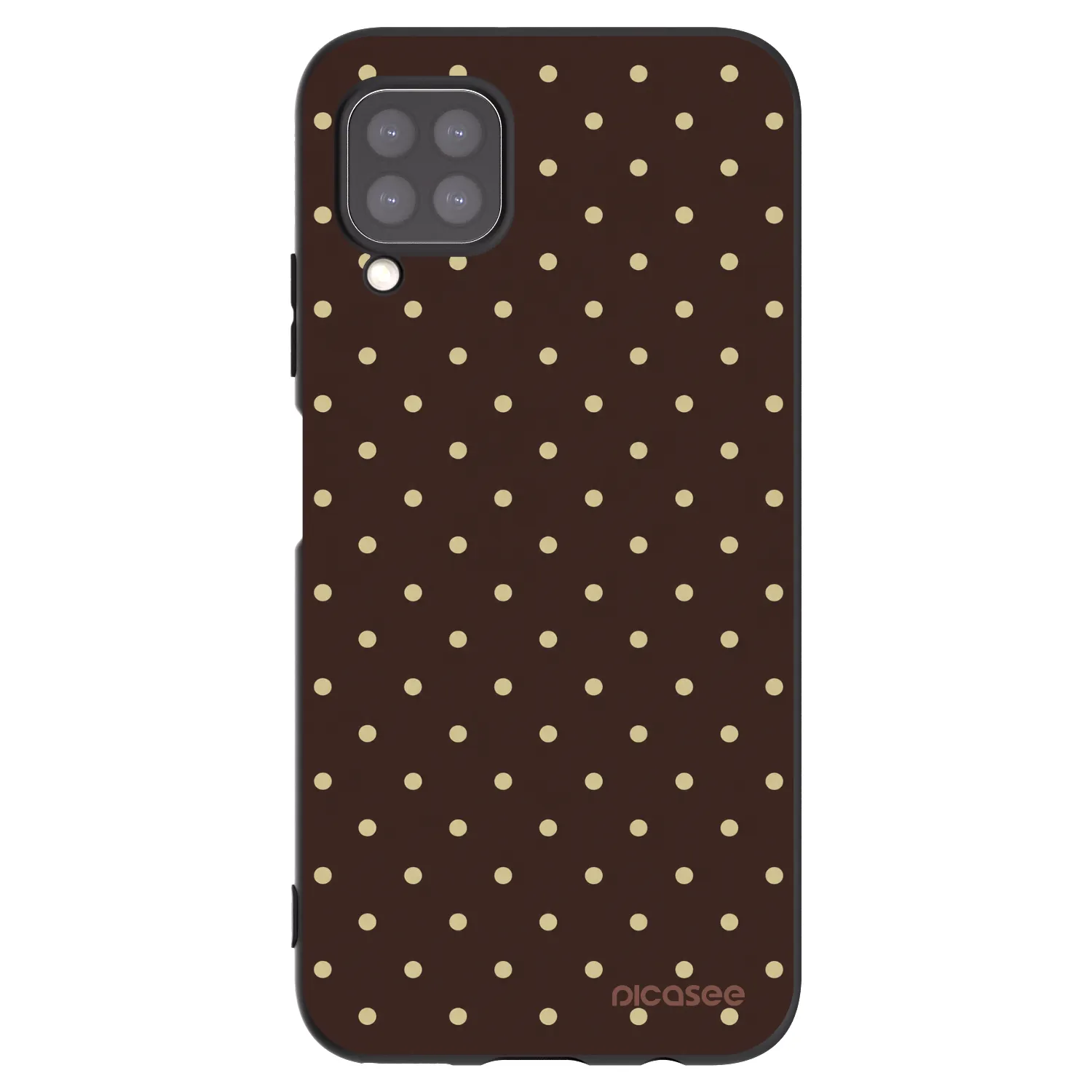Picasee Huawei P40 Lite Hülle - Schwarzes Silikon - Vanilla Dots & Chocolate