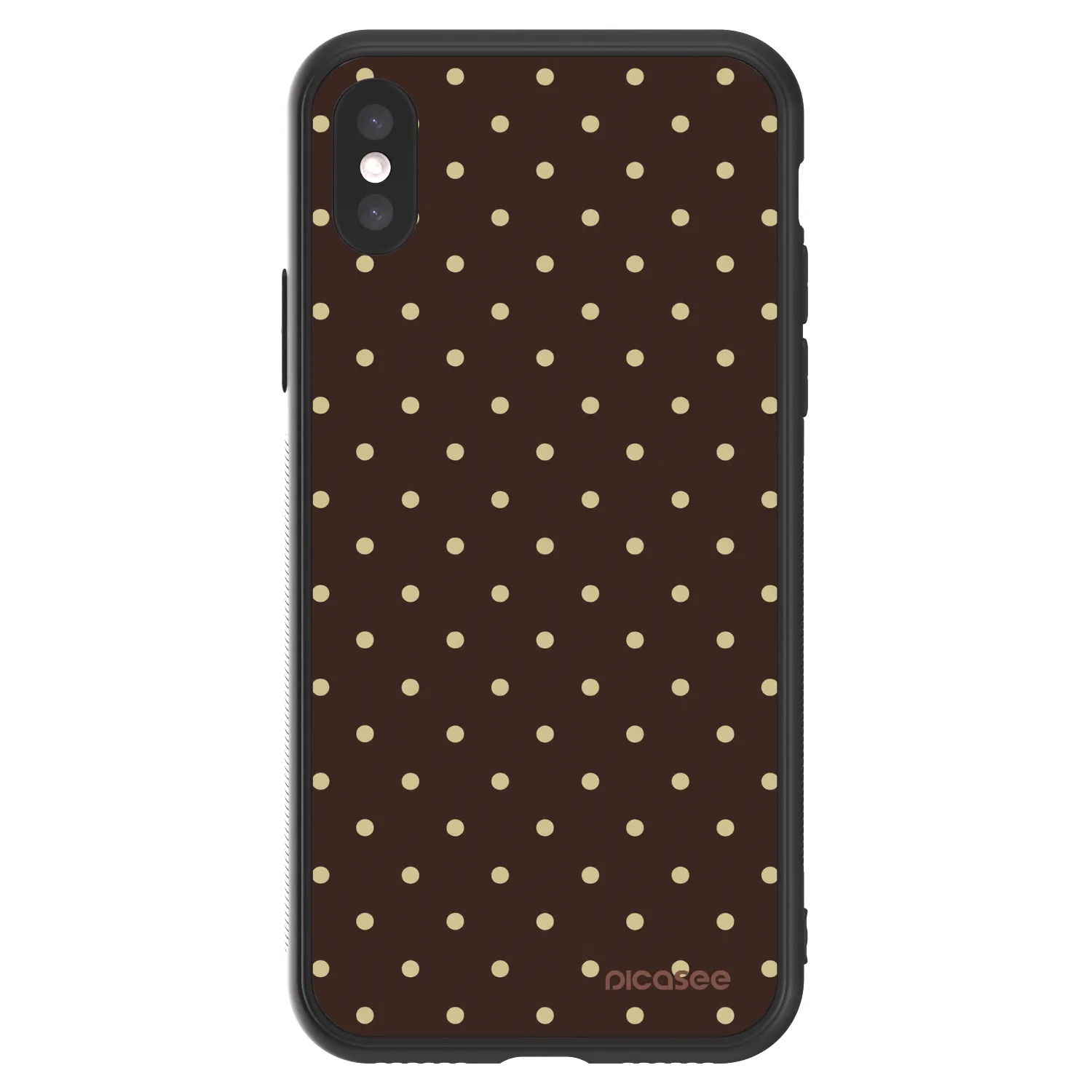 Picasee ULTIMATE CASE für Apple iPhone X/XS - Vanilla Dots & Chocolate