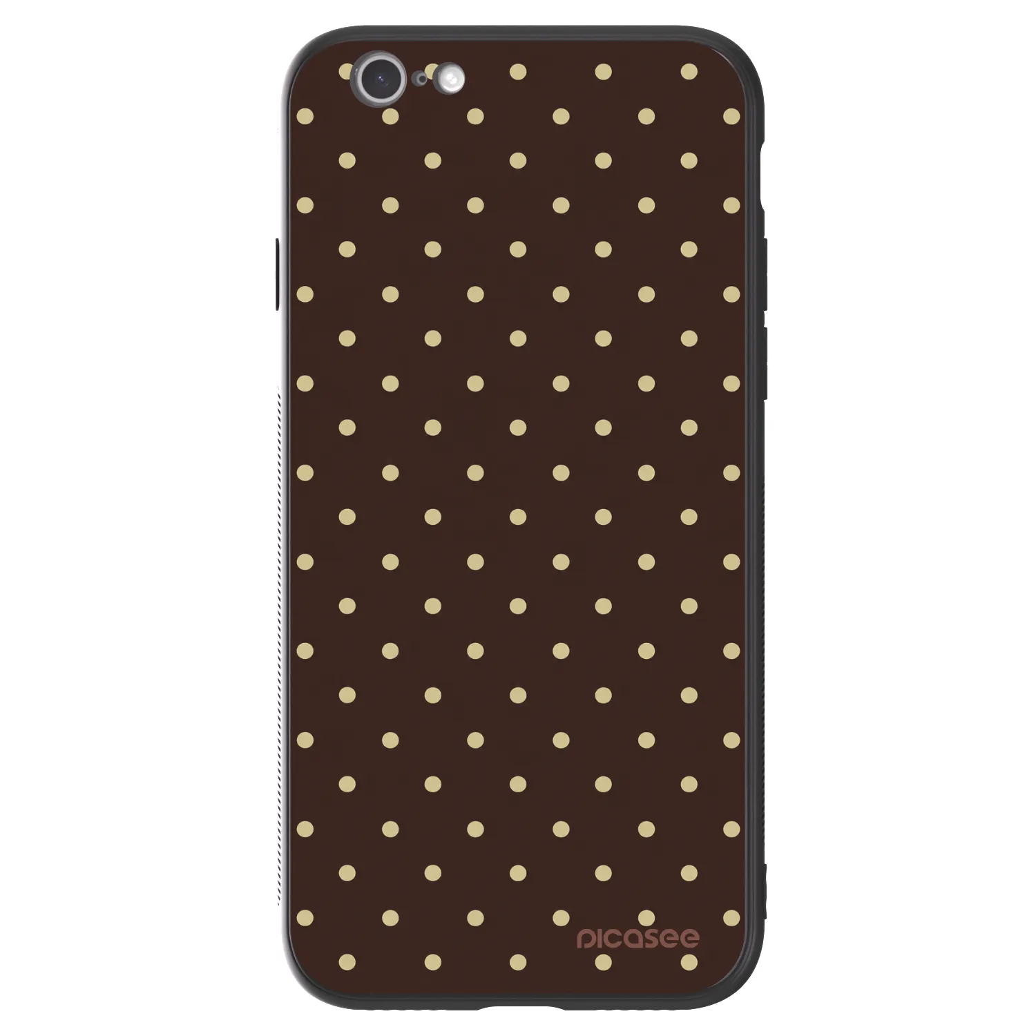 Picasee ULTIMATE CASE für Apple iPhone 6/6S - Vanilla Dots & Chocolate