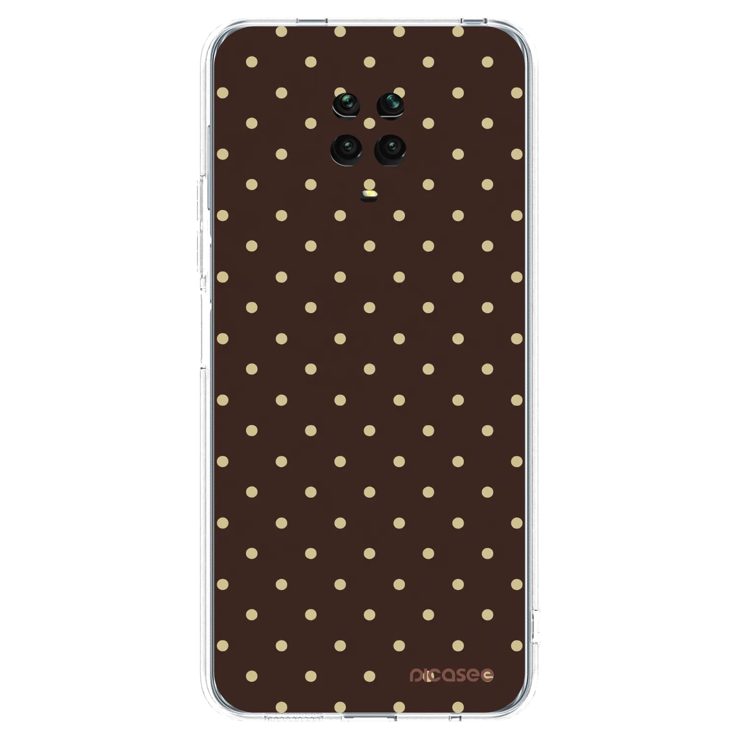 Picasee Xiaomi Redmi Note 9 Pro Hülle - Transparentes Silikon - Vanilla Dots & Chocolate