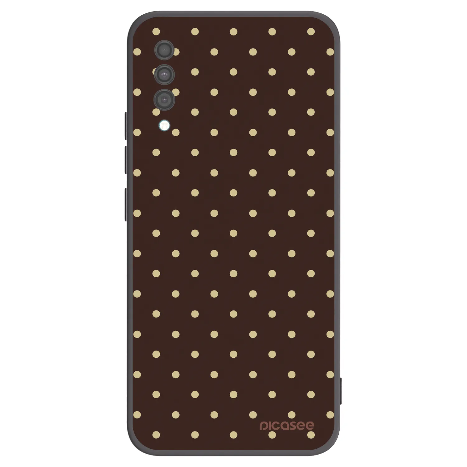 Picasee Samsung Galaxy A30s A307F Hülle - Schwarzes Silikon - Vanilla Dots & Chocolate