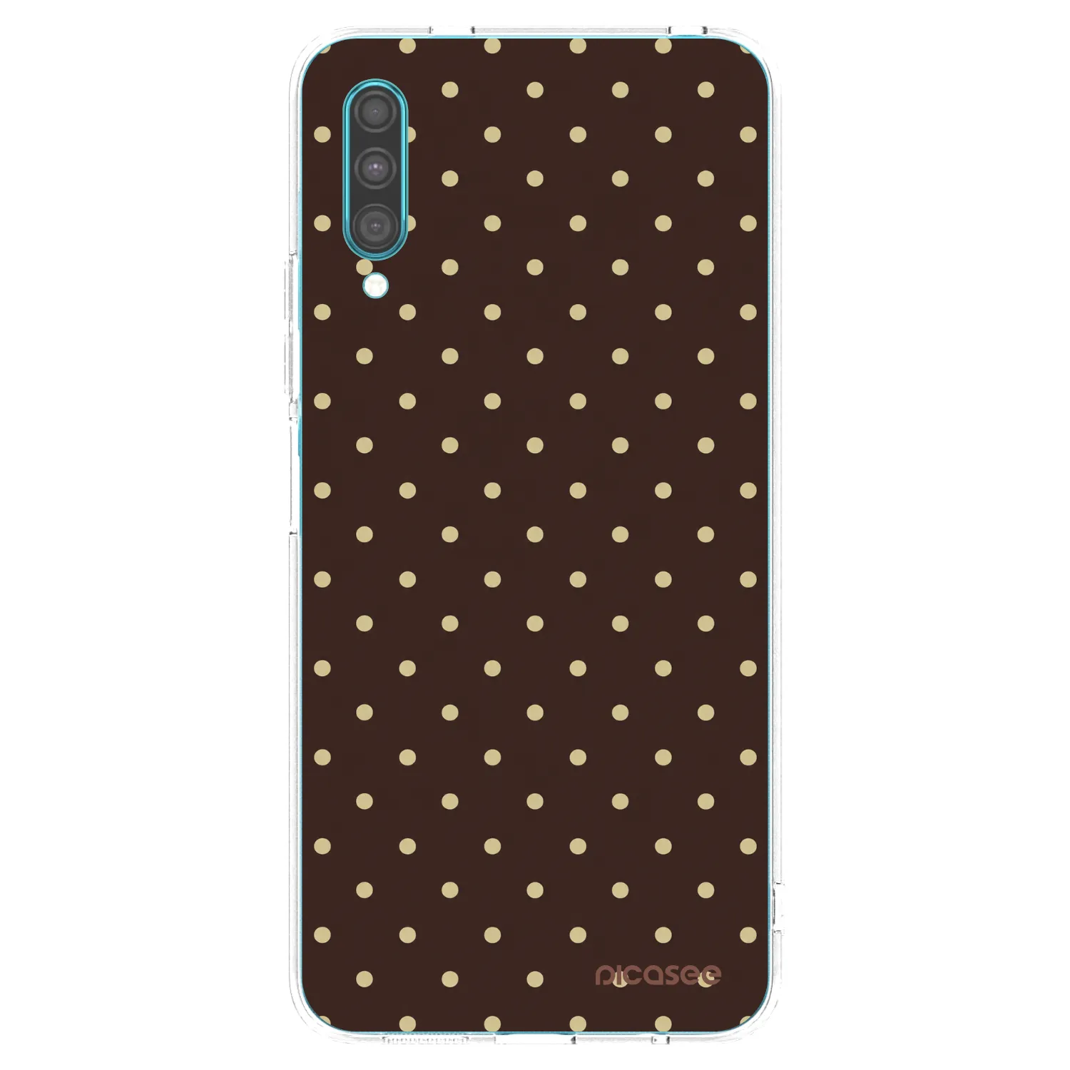 Picasee Samsung Galaxy A30s A307F Hülle - Transparentes Silikon - Vanilla Dots & Chocolate