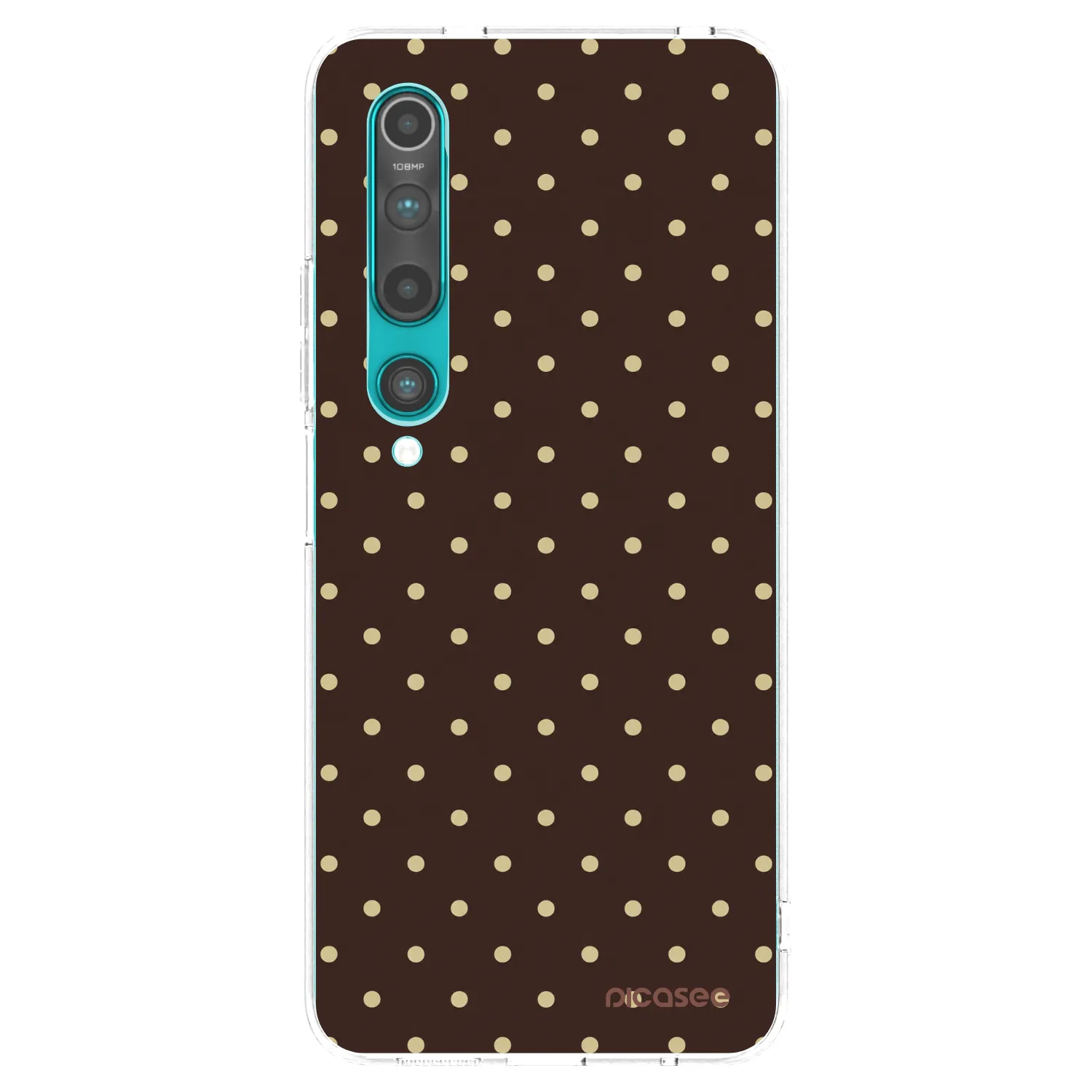 Picasee Xiaomi Mi 10 Hülle - Transparentes Silikon - Vanilla Dots & Chocolate