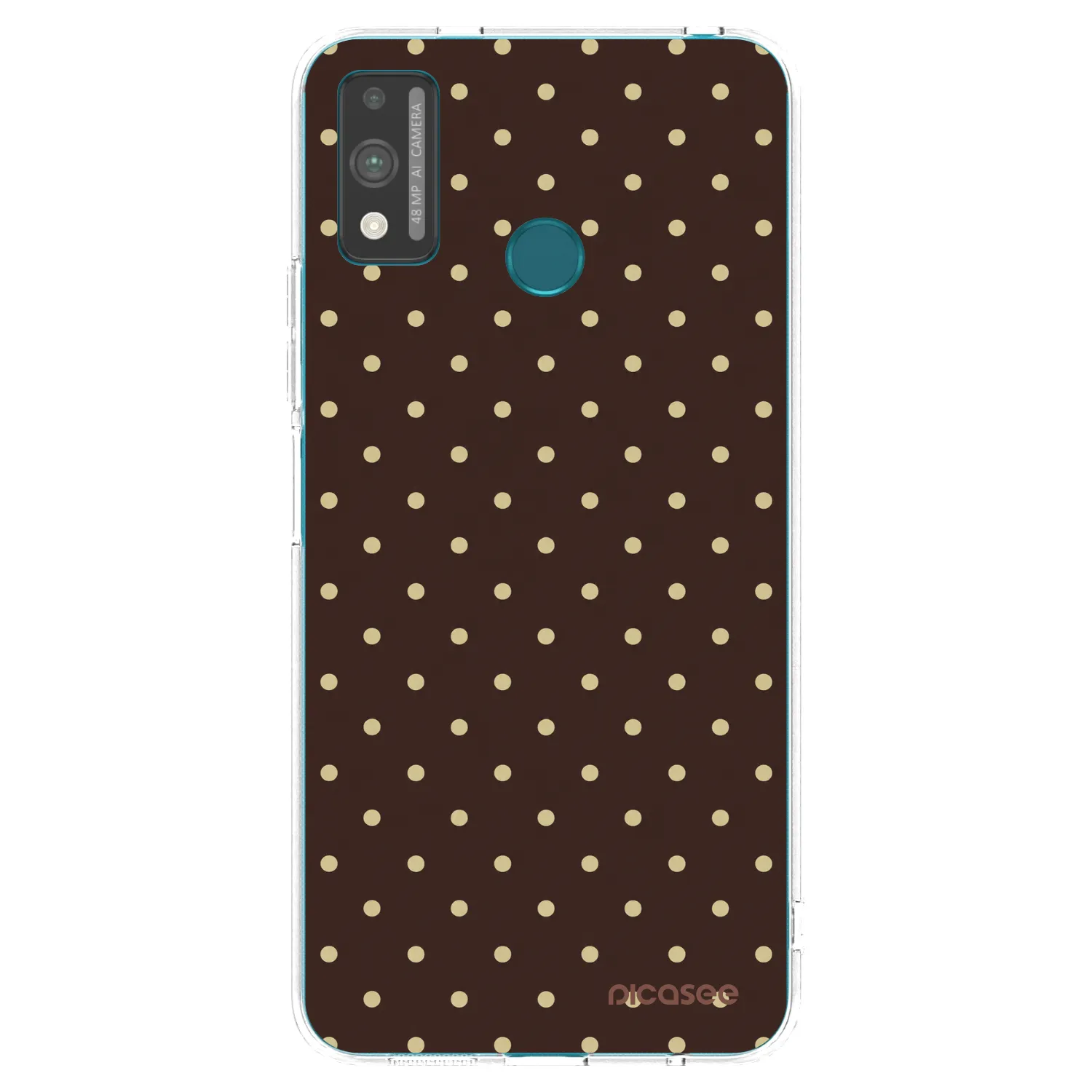 Picasee Honor 9X Lite Hülle - Transparentes Silikon - Vanilla Dots & Chocolate