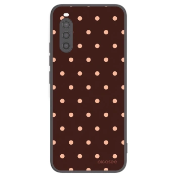 Hülle für Sony Xperia 10 II - Peach Dots & Chocolate