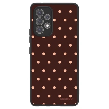 Picasee ULTIMATE CASE für Samsung Galaxy A52 5G A525F - Peach Dots & Chocolate
