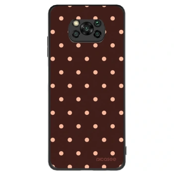 Hülle für Xiaomi Poco X3 - Peach Dots & Chocolate