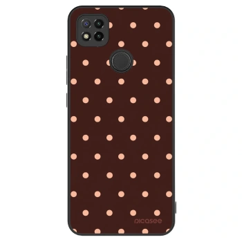 Hülle für Xiaomi Redmi 9C - Peach Dots & Chocolate