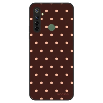 Hülle für Realme 6i - Peach Dots & Chocolate