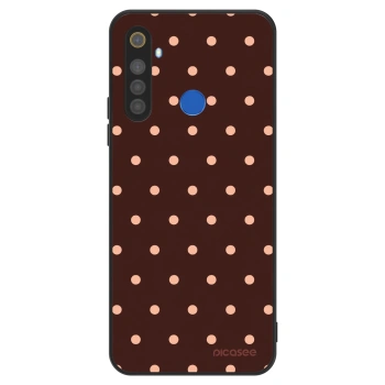 Hülle für Realme 5 - Peach Dots & Chocolate
