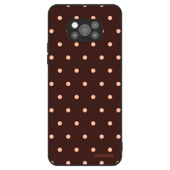 Hülle für Xiaomi Poco X3 Pro - Peach Dots & Chocolate