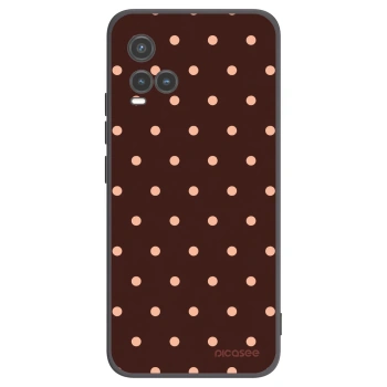 Hülle für Vivo Y33s - Peach Dots & Chocolate