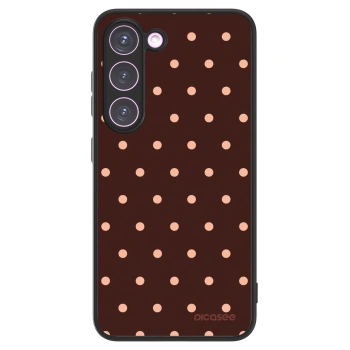 Picasee ULTIMATE CASE PowerShare für Samsung Galaxy S23 5G - Peach Dots & Chocolate