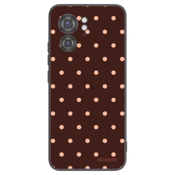 Hülle für Motorola Edge 40 - Peach Dots & Chocolate