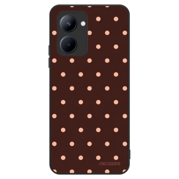 Hülle für Realme C33 (2023) - Peach Dots & Chocolate