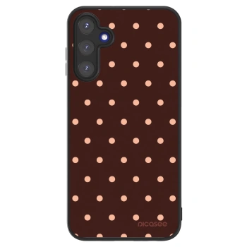 Hülle für Samsung Galaxy A15 A155F 4G - Peach Dots & Chocolate