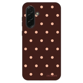 Hülle für Samsung Galaxy A36 5G - Peach Dots & Chocolate