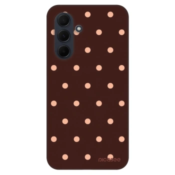 Hülle für Samsung Galaxy A35 5G A356B - Peach Dots & Chocolate