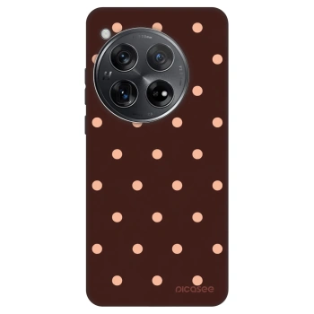 Hülle für OnePlus 12 5G - Peach Dots & Chocolate