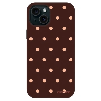Hülle für Apple iPhone 13 - Peach Dots & Chocolate