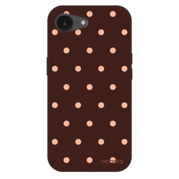 Hülle für Apple iPhone 16e - Peach Dots & Chocolate